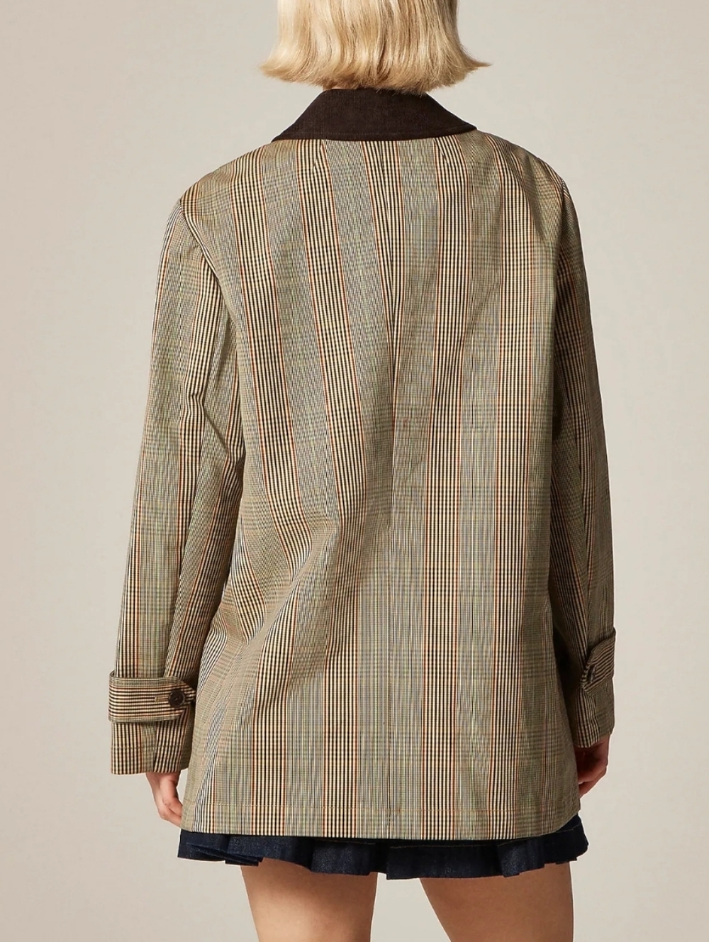 J. Crew Barn Jacket in Plaid Double-faced Cotton - Brown, green, red - Picture 4 of 15